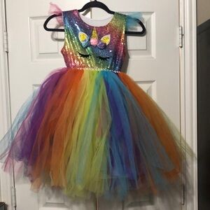 Rainbow Unicorn tutu dress🦄👗